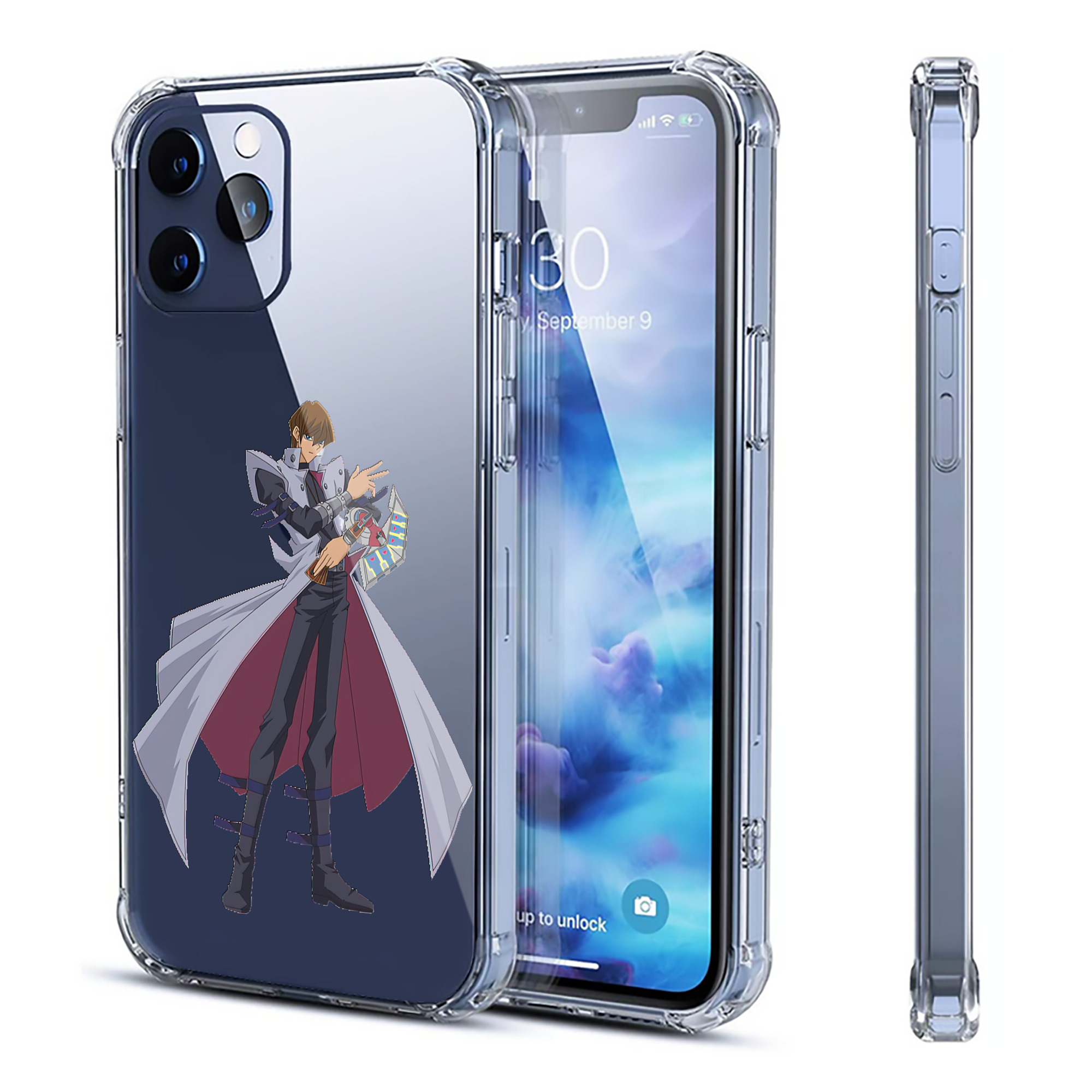 （画像用） 遊☆戯☆王 Yu-Gi-Oh! 【iPhone 12シリーズ対応】透明スマホケース（クリアソフトケース）
